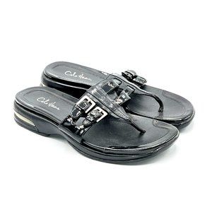 Cole Haan NikeAir Black Buckle Sandals Women's Size 5 B